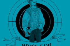 Bro's Gun Gin schwarzstoff Illustration